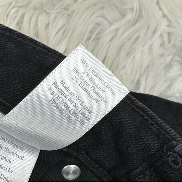 Everlane Women's NWT Black The Curvy Cheeky Denim Minimalist Jean W26-27/L25.5‎ - Picture 7 of 11